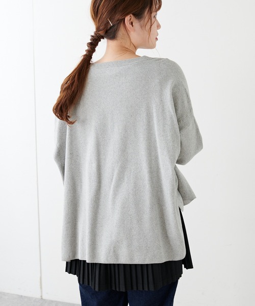 PUAL CE CIN(ピュアルセシン)の「プレーティングカーディガン(カーディガン/ボレロ・レディース・グレー/ベージュ・FREE)」の16枚目の写真