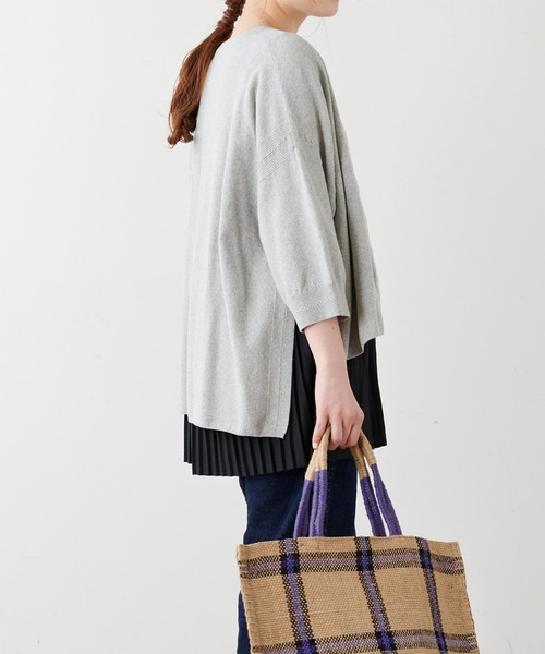 PUAL CE CIN(ピュアルセシン)の「プレーティングカーディガン(カーディガン/ボレロ・レディース・グレー/ベージュ・FREE)」の18枚目の写真