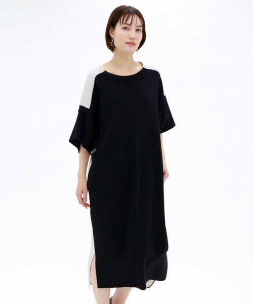 CAST:（キャストコロン）の「ニットコンビバックディティールワンピース（ワンピース・レディース・ブラック/グリーン・S/M）」の19枚目の写真