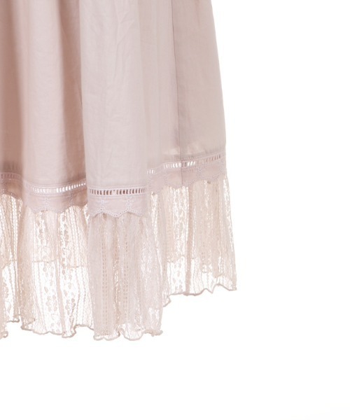 axes femme POETIQUE（アクシーズファムポエティック）の「フラワーコットンレースＯＰ（ワンピース・レディース・キナリ/ピンク/ブラック・MEDIUM）」の13枚目の写真