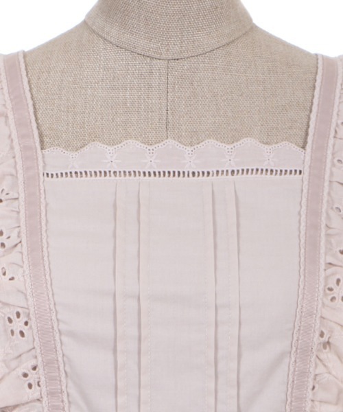 axes femme POETIQUE（アクシーズファムポエティック）の「フラワーコットンレースＯＰ（ワンピース・レディース・キナリ/ピンク/ブラック・MEDIUM）」の12枚目の写真