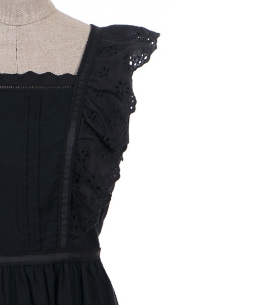 axes femme POETIQUE（アクシーズファムポエティック）の「フラワーコットンレースＯＰ（ワンピース・レディース・キナリ/ピンク/ブラック・MEDIUM）」の18枚目の写真