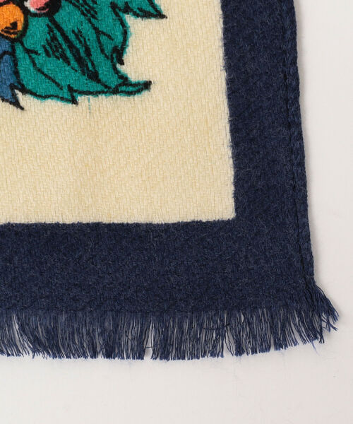 manipuri / フラワー ウールシルク ストール