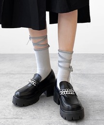 minsobi | マルチストラップファッションソックス  ストラップ靴下　リフレクターソックス(ソックス/靴下)