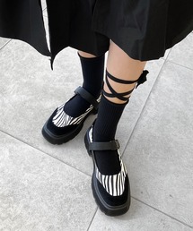 minsobi | マルチストラップファッションソックス  ストラップ靴下　リフレクターソックス(ソックス/靴下)