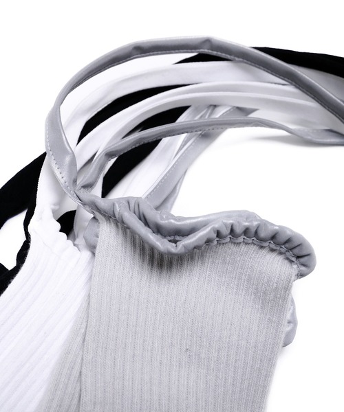 minsobi（ミンソビ）の「マルチストラップファッションソックス  ストラップ靴下　リフレクターソックス（ソックス/靴下・レディース・ホワイト/ブラック/グレー・FREE）」の11枚目の写真