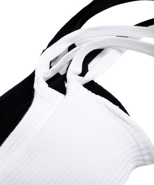 minsobi（ミンソビ）の「マルチストラップファッションソックス  ストラップ靴下　リフレクターソックス（ソックス/靴下・レディース・ホワイト/ブラック/グレー・FREE）」の13枚目の写真