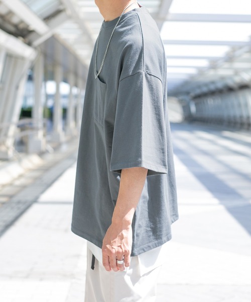 PairPair(ペアペア)の「BASIC Tシャツ/サーマルタンクSET(ユニセックス)(Tシャツ/カットソー・レディース・ブラウン/カーキ/グレイッシュベージュ/グレイッシュブルー・MEDIUM/LARGE)」の16枚目の写真