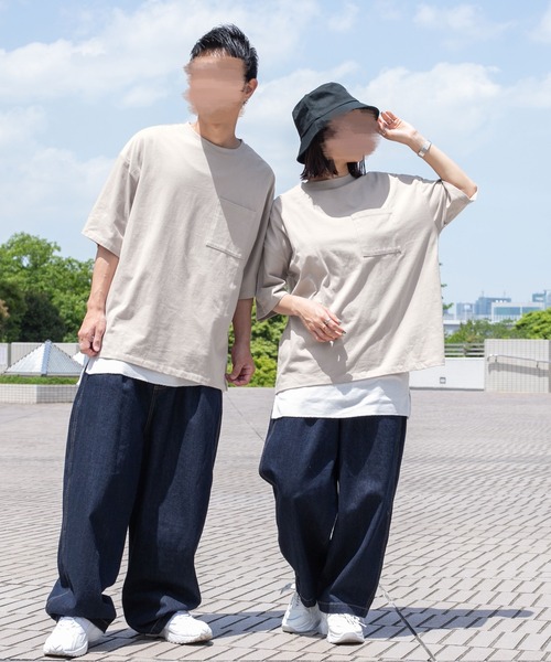 PairPair(ペアペア)の「BASIC Tシャツ/サーマルタンクSET(ユニセックス)(Tシャツ/カットソー・レディース・ブラウン/カーキ/グレイッシュベージュ/グレイッシュブルー・MEDIUM/LARGE)」の22枚目の写真