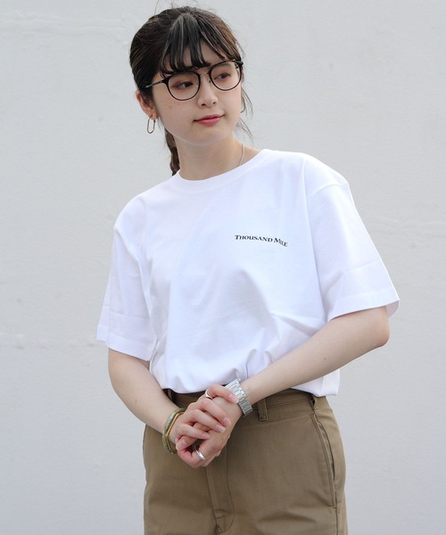 THOUSAND MILE(サウザンドマイル)の「THOUSAND MILE/サウザンドマイル マウンテンロゴTEE MOUNTAIN+ROGO T(Tシャツ/カットソー・メンズ・ホワイト/ブラック・L/M)」の13枚目の写真