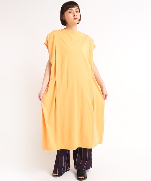 RNA-N（アールエヌエーエヌ）の「M1662 ショルダータックワンピース（ワンピース・レディース・スミクロ/イエロー/ライトカーキ・MEDIUM）」の11枚目の写真