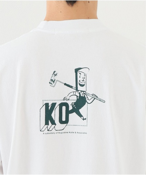 オーガスティーン・コフィー Augustine Kofie KOFIE GRAPHIC T-SH ホワイト WISM（ウィズム）の「【Augustine Kofie / オーガスティン