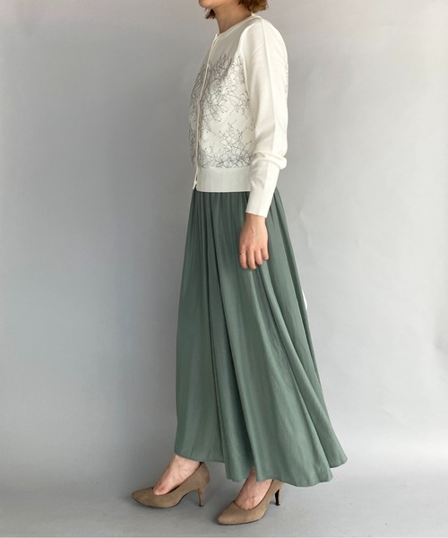 PICCIN(ピッチン)の「マチ入りロングスカート(スカート・レディース・ブラウン/モスグリーン/キャメル・M)」の8枚目の写真