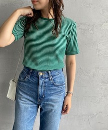 MILLER | [MILLER/ミラー] ボーダー クルーネックリブTシャツ(Tシャツ/カットソー)