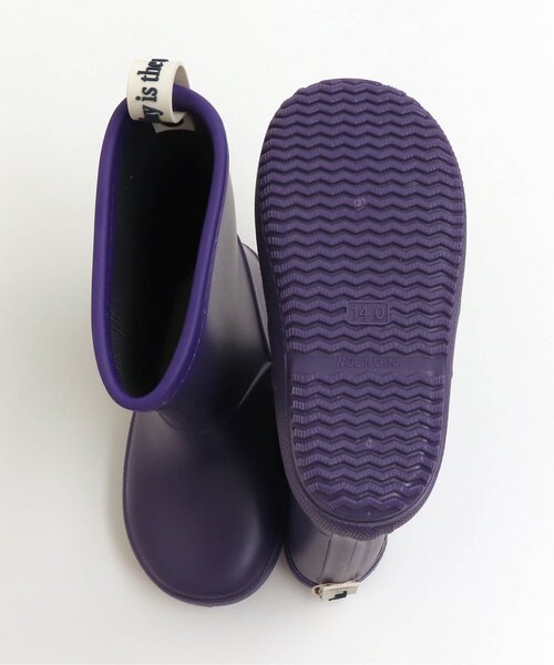 BREEZE（ブリーズ）の「ベーシックレインブーツ（レインシューズ・キッズ・ベージュ/グリーン/イエロー/パープル/ネイビー・15 /16/17/19/20/14/18）」の12枚目の写真