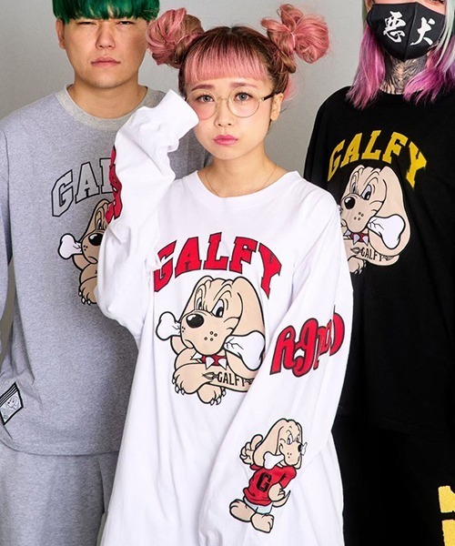 ガルフィー わんわん大学 長袖Tシャツ GALFY（ガルフィー）の「【GALFY/ガルフィー】わんわん大学