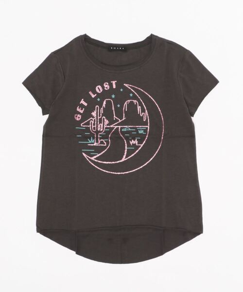 SISLEY(シスレー)の「キッズカットオフプリントTシャツ・カットソー(Tシャツ/カットソー・キッズ・ホワイト/グレー/レッド・LARGE/X-LARGE/XXX-LARGE/XX-LARGE/MEDIUM/SMALL)」の2枚目の写真