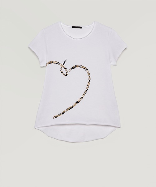 SISLEY(シスレー)の「キッズカットオフプリントTシャツ・カットソー(Tシャツ/カットソー・キッズ・ホワイト/グレー/レッド・LARGE/X-LARGE/XXX-LARGE/XX-LARGE/MEDIUM/SMALL)」の1枚目の写真