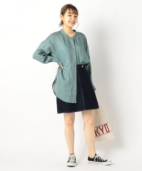 fredy repit（フレディレピ）の「デニムミニスカート（デニムスカート・レディース・ライトブルー/ネイビー・36/38）」の13枚目の写真