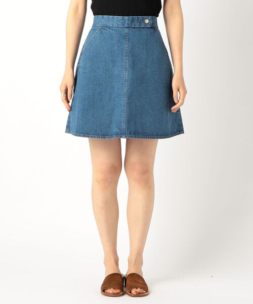 fredy repit（フレディレピ）の「デニムミニスカート（デニムスカート・レディース・ライトブルー/ネイビー・36/38）」の6枚目の写真