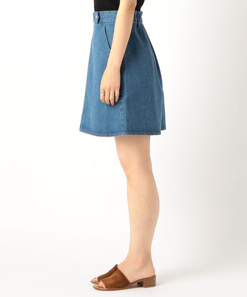 fredy repit（フレディレピ）の「デニムミニスカート（デニムスカート・レディース・ライトブルー/ネイビー・36/38）」の3枚目の写真