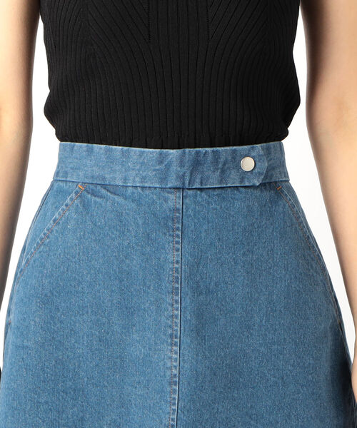 fredy repit（フレディレピ）の「デニムミニスカート（デニムスカート・レディース・ライトブルー/ネイビー・36/38）」の10枚目の写真