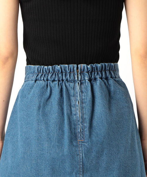 fredy repit（フレディレピ）の「デニムミニスカート（デニムスカート・レディース・ライトブルー/ネイビー・36/38）」の5枚目の写真