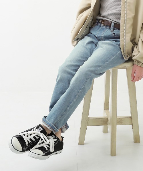 devirock（デビロック）の「楽デニム ストレートパンツ（デニムパンツ・キッズ・ネイビー/サックスブルー/ブルー系その他/ワンウォッシュ・80ｃｍ/90cm/110cm/100cm/120cm/130cm/140cm/150cm/160cm）」の3枚目の写真