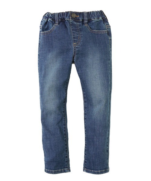 devirock（デビロック）の「楽デニム ストレートパンツ（デニムパンツ・キッズ・ネイビー/サックスブルー/ブルー系その他/ワンウォッシュ・80ｃｍ/90cm/110cm/100cm/120cm/130cm/140cm/150cm/160cm）」の10枚目の写真