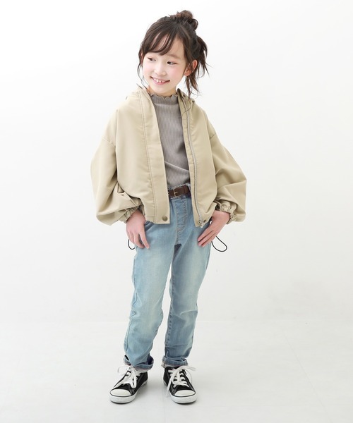 devirock（デビロック）の「楽デニム ストレートパンツ（デニムパンツ・キッズ・ネイビー/サックスブルー/ブルー系その他/ワンウォッシュ・80ｃｍ/90cm/110cm/100cm/120cm/130cm/140cm/150cm/160cm）」の21枚目の写真