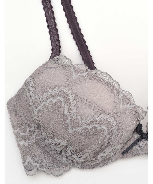 une nana cool(ウンナナクール)の「Parasol lace 3/4カップブラジャー(ブラジャー・レディース・ダークグリーン/グレー/ナチュラル/グレイッシュブルー/テラコッタ・B65/B70/C70/D70/B75/C65/C75/D65/D75/E65/E70/E75/F65/F70/F75)」の18枚目の写真
