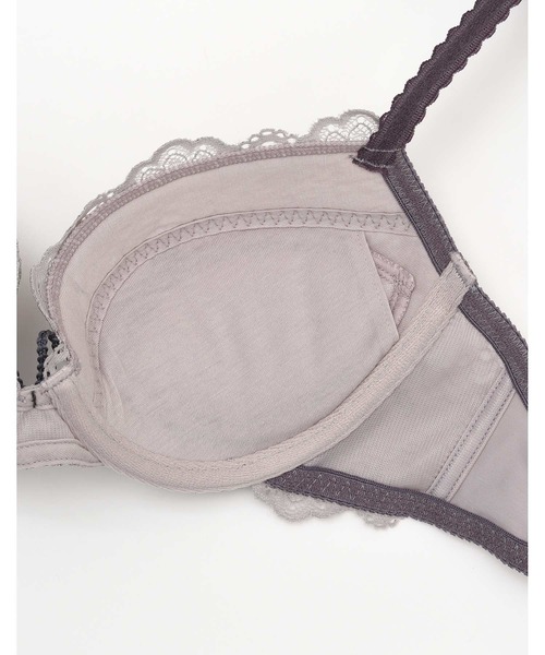 une nana cool(ウンナナクール)の「Parasol lace 3/4カップブラジャー(ブラジャー・レディース・ダークグリーン/グレー/ナチュラル/グレイッシュブルー/テラコッタ・B65/B70/C70/D70/B75/C65/C75/D65/D75/E65/E70/E75/F65/F70/F75)」の19枚目の写真