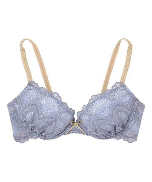 une nana cool(ウンナナクール)の「Parasol lace 3/4カップブラジャー(ブラジャー・レディース・ダークグリーン/グレー/ナチュラル/グレイッシュブルー/テラコッタ・B65/B70/C70/D70/B75/C65/C75/D65/D75/E65/E70/E75/F65/F70/F75)」の8枚目の写真