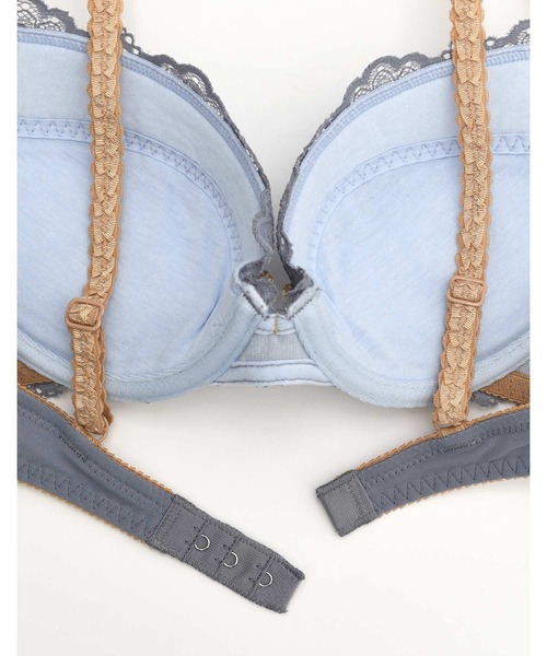 une nana cool(ウンナナクール)の「Parasol lace 3/4カップブラジャー(ブラジャー・レディース・ダークグリーン/グレー/ナチュラル/グレイッシュブルー/テラコッタ・B65/B70/C70/D70/B75/C65/C75/D65/D75/E65/E70/E75/F65/F70/F75)」の14枚目の写真