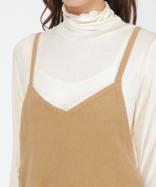 Wrangler（ラングラー）の「Wrangler コーデュロイジャンパースカート（ワンピース・レディース・ベージュ・M）」の5枚目の写真