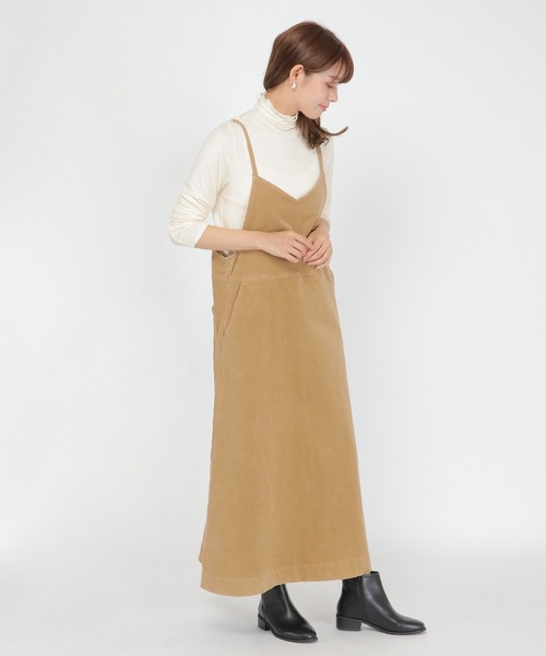 Wrangler（ラングラー）の「Wrangler コーデュロイジャンパースカート（ワンピース・レディース・ベージュ・M）」の14枚目の写真