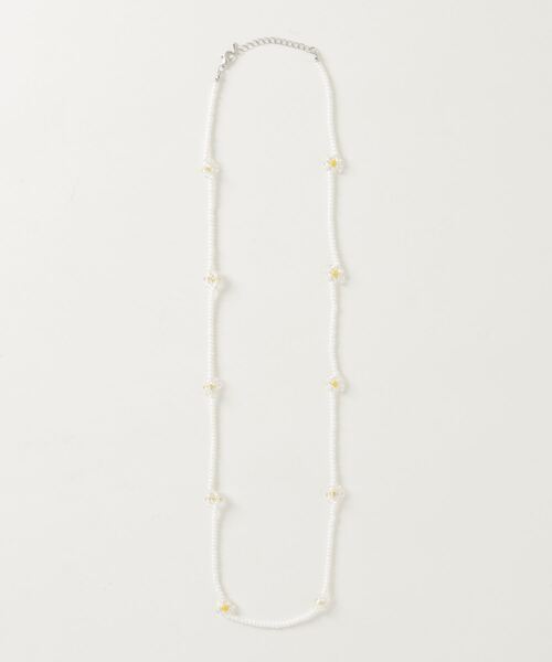WEGO(ウィゴー)の「WEGO/フラワービーズロングネックレス(ネックレス・レディース・ホワイト/シルバー/グリーン/その他1/その他3/その他2・FREE)」の20枚目の写真