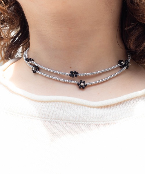 WEGO(ウィゴー)の「WEGO/フラワービーズロングネックレス(ネックレス・レディース・ホワイト/シルバー/グリーン/その他1/その他3/その他2・FREE)」の22枚目の写真