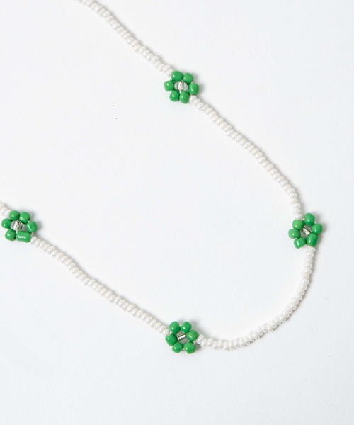 WEGO(ウィゴー)の「WEGO/フラワービーズロングネックレス(ネックレス・レディース・ホワイト/シルバー/グリーン/その他1/その他3/その他2・FREE)」の14枚目の写真