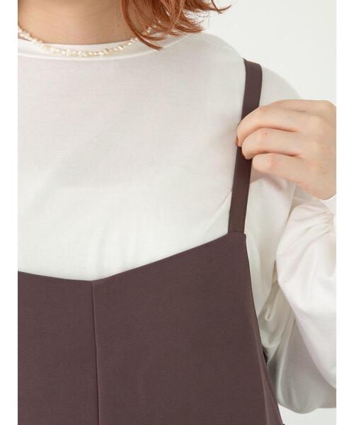 SLURR(スラ―)の「【ラ・ファーファ9月号掲載】<大きいサイズ>サイドレースアップサロペット(サロペット/オーバーオール・レディース・ブラック/チョコ/その他8・L)」の18枚目の写真