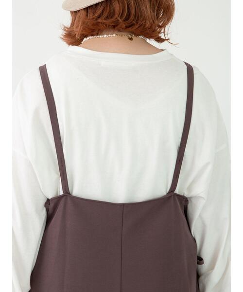 SLURR(スラ―)の「【ラ・ファーファ9月号掲載】<大きいサイズ>サイドレースアップサロペット(サロペット/オーバーオール・レディース・ブラック/チョコ/その他8・L)」の22枚目の写真