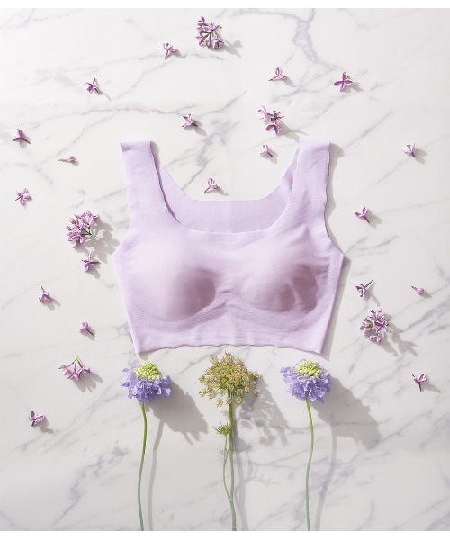 セール ブラジャー John ガールズバイピーチジョン のファッション By Girls Girls ラク キレイな丸みのバストライン Peach アンダーウェア パッド付きノンワイヤーブラトップ ブラジャー