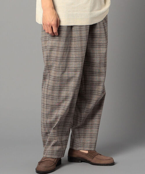 GLOSTER（グロスター）の「チェックイージースラックス（その他パンツ・メンズ・グレー系その他/ベージュ系その他・MEDIUM/LARGE）」の2枚目の写真