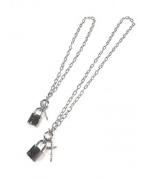 XU | 【XU】cross padlock necklace(ネックレス)
