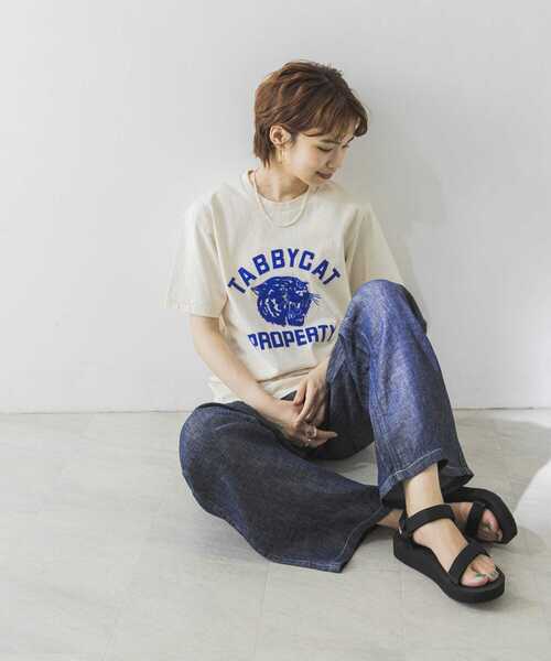 MIXTA（ミクスタ）の「Mixta　TABBYCAT T-SHIRTS（Tシャツ/カットソー・レディース・アイボリー/ブラック・-）」の15枚目の写真
