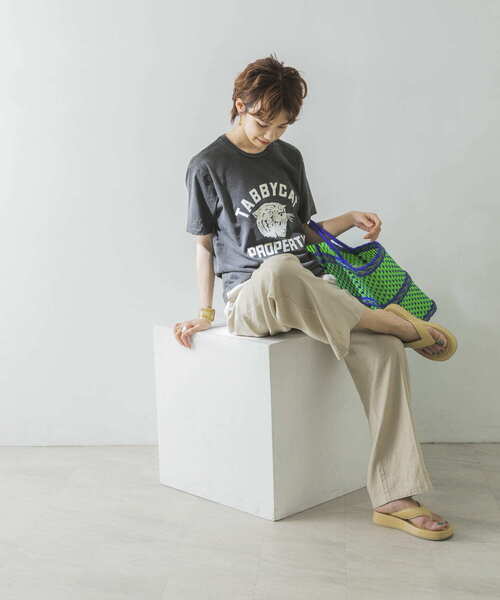 MIXTA（ミクスタ）の「Mixta　TABBYCAT T-SHIRTS（Tシャツ/カットソー・レディース・アイボリー/ブラック・-）」の12枚目の写真