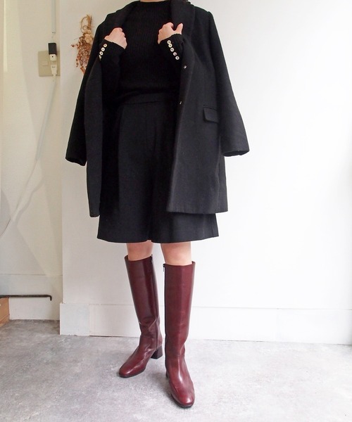 apres（アプレ）の「ルーズロングブーツ　-8650367（ブーツ・レディース・ブラック/オフホワイト/ライトブラウン/ワイン・22.5cm/23.5cm/24.5cm/23.0cm/24.0cm）」の18枚目の写真