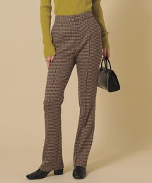 Ray BEAMS | Ray BEAMS / チェック ストレッチ フレア パンツ(その他パンツ)