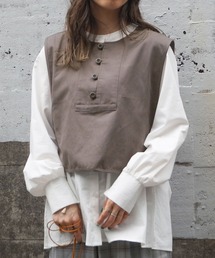 179/WG | フィッシャーマンベストブラウスセット(アンサンブル)