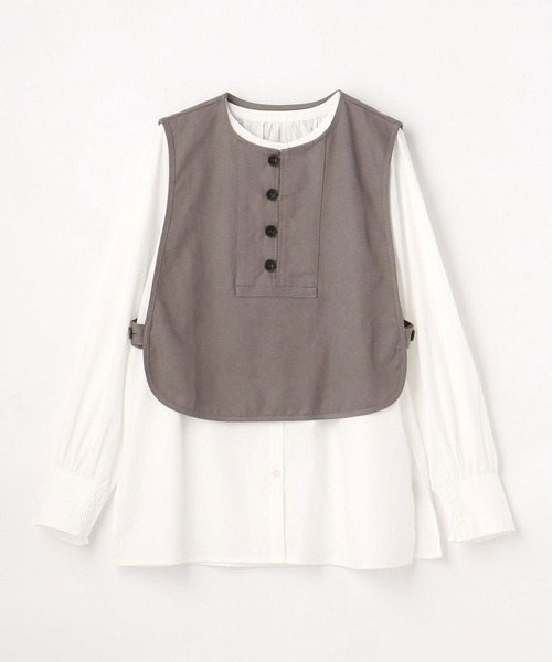 179/WG（イチナナキュウダブルジー）の「フィッシャーマンベストブラウスセット（アンサンブル・レディース・チャコールグレー/グリーン・MEDIUM）」の19枚目の写真